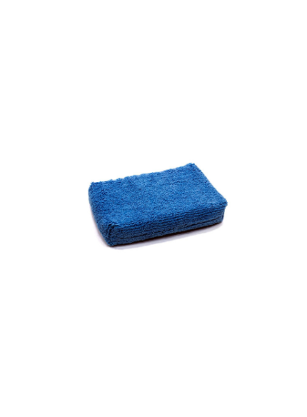 BUFF & SHINE SMALL RECTANGLE MICROFIBER APPLICATOR (3.5′” X 5″ X 1″) BLUE