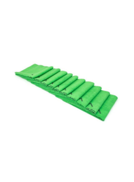 AUTOFIBER: QUADRANT MICROFIBER CERAMIC COATING LEVELING TOWEL 16″ X 16″(1) GREEN – 395 GSM