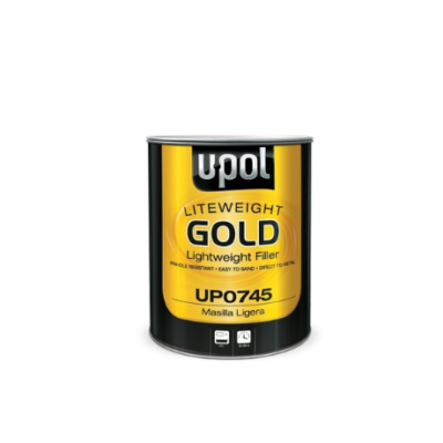 U-POL: LITEWEIGHT GOLD BODY FILLER (3 LITER) W/HARDNER