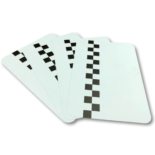 CAR SYSTEM: METAL SPRAYOUT CARDS (10 CT) WHITE