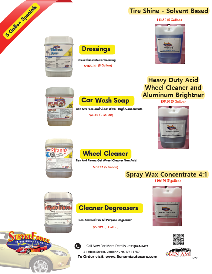 Specials - Ben-Ami Auto Care | Automotive Auto Care Supplies | Auto ...